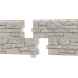 Сайдинг наружный виниловый Ю-пласт Стоун Хаус Сланец Светло-серый